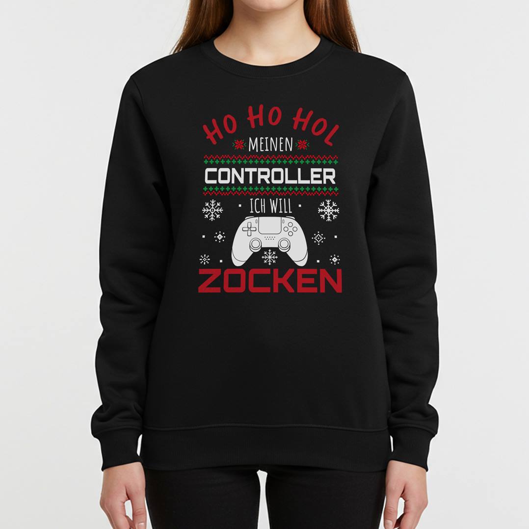 Weihnachtspullover - Ho Ho Hol meinen Controller, ich will zocken