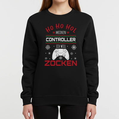 Weihnachtspullover - Ho Ho Hol meinen Controller, ich will zocken