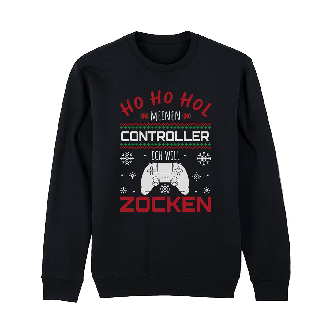 Weihnachtspullover - Ho Ho Hol meinen Controller, ich will zocken