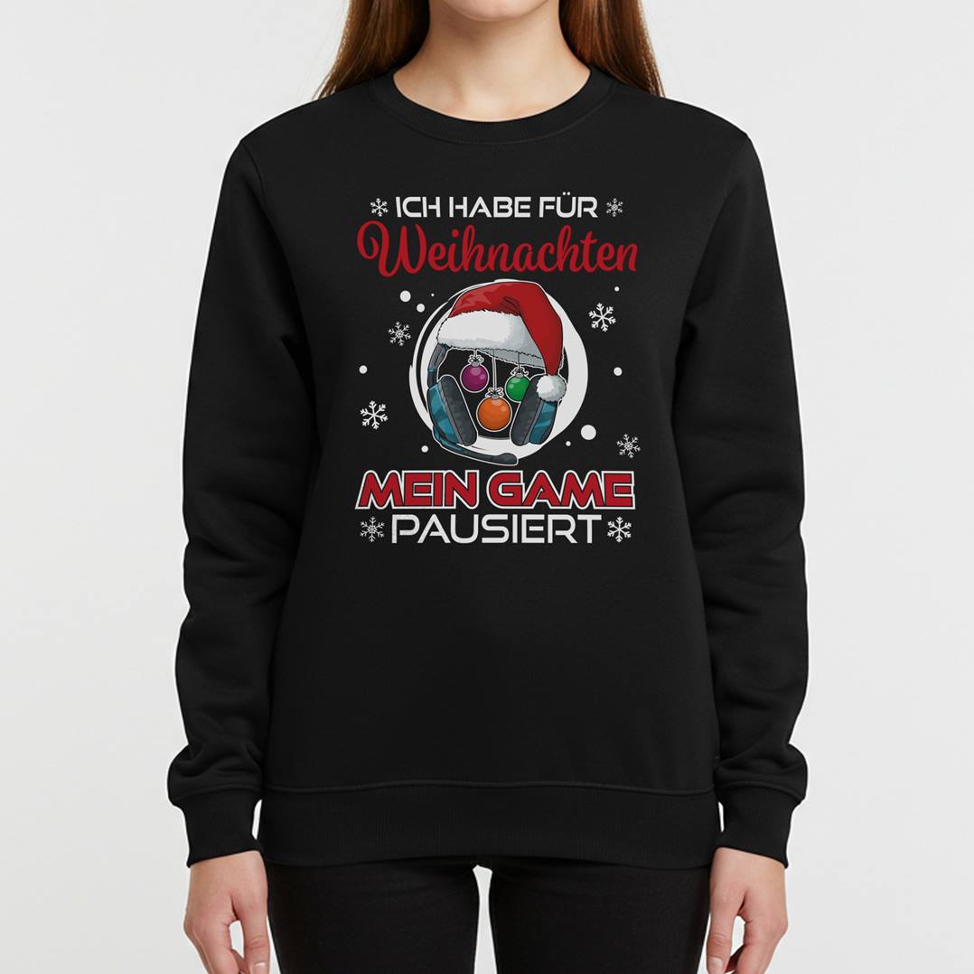 Weihnachtspullover - Ich habe für Weihnachten mein Game pausiert