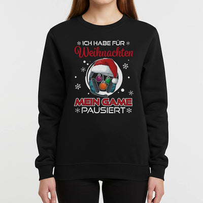 Weihnachtspullover - Ich habe für Weihnachten mein Game pausiert