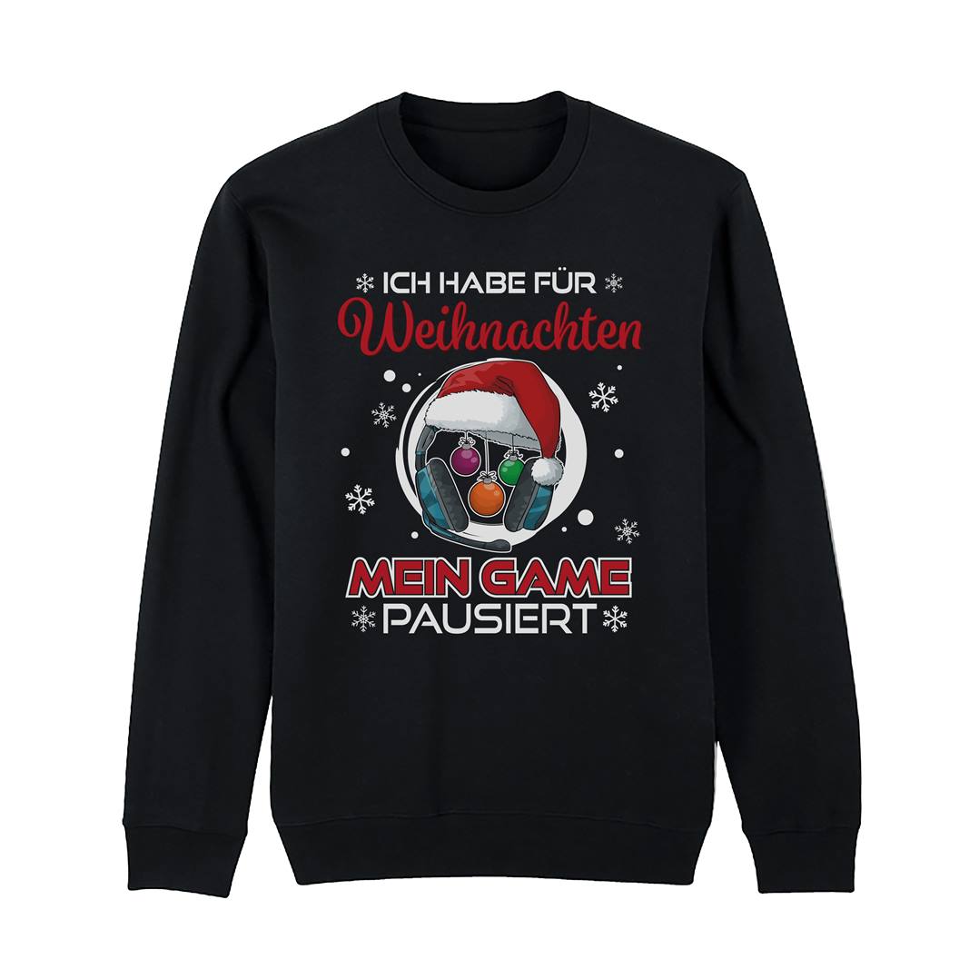 Weihnachtspullover - Ich habe für Weihnachten mein Game pausiert