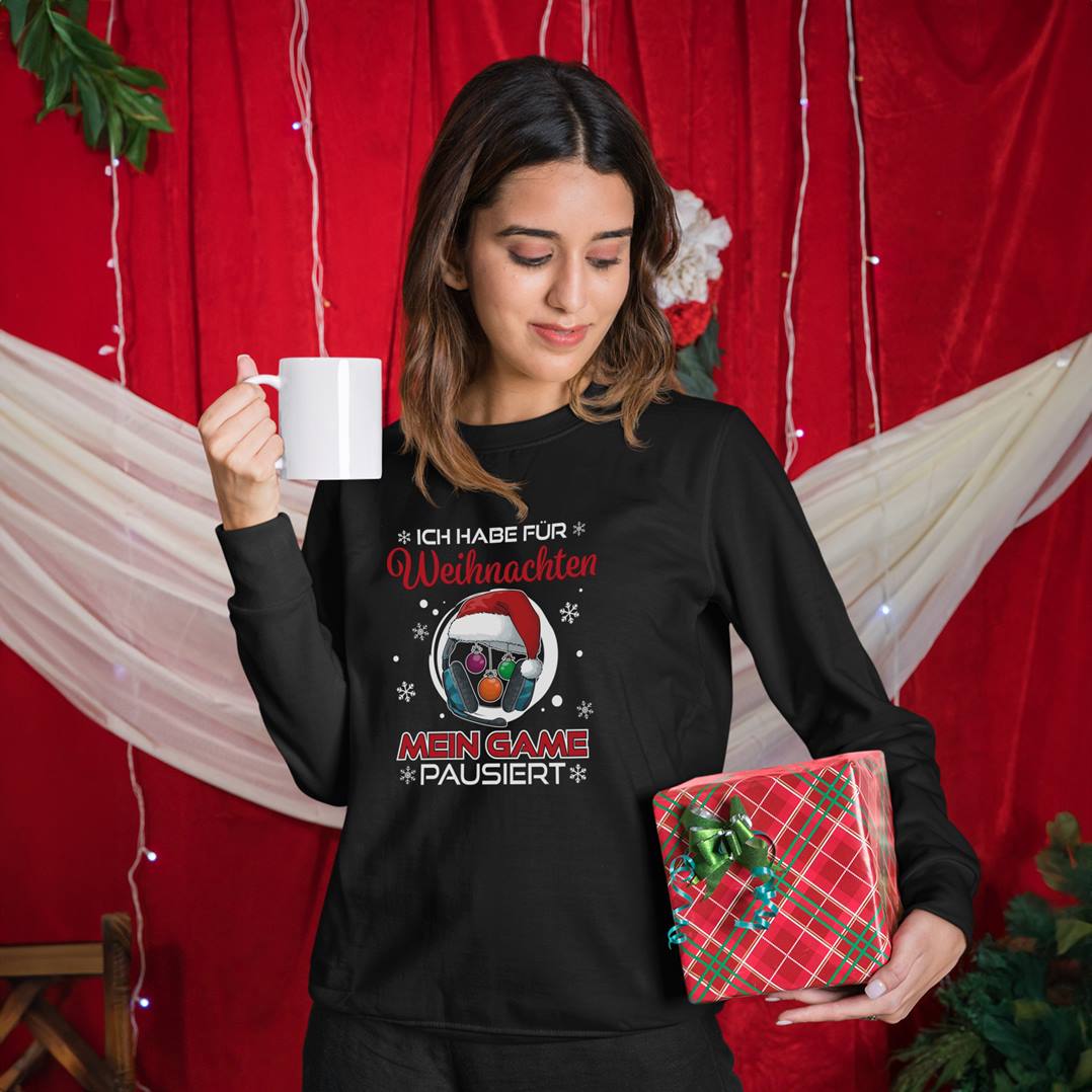 Weihnachtspullover - Ich habe für Weihnachten mein Game pausiert