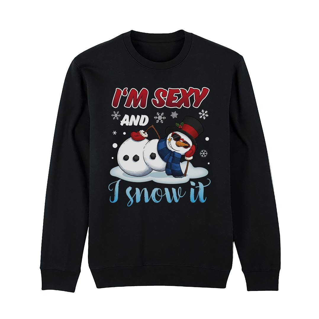 Weihnachtspullover - I'm sexy and I snow it (Schneemann)