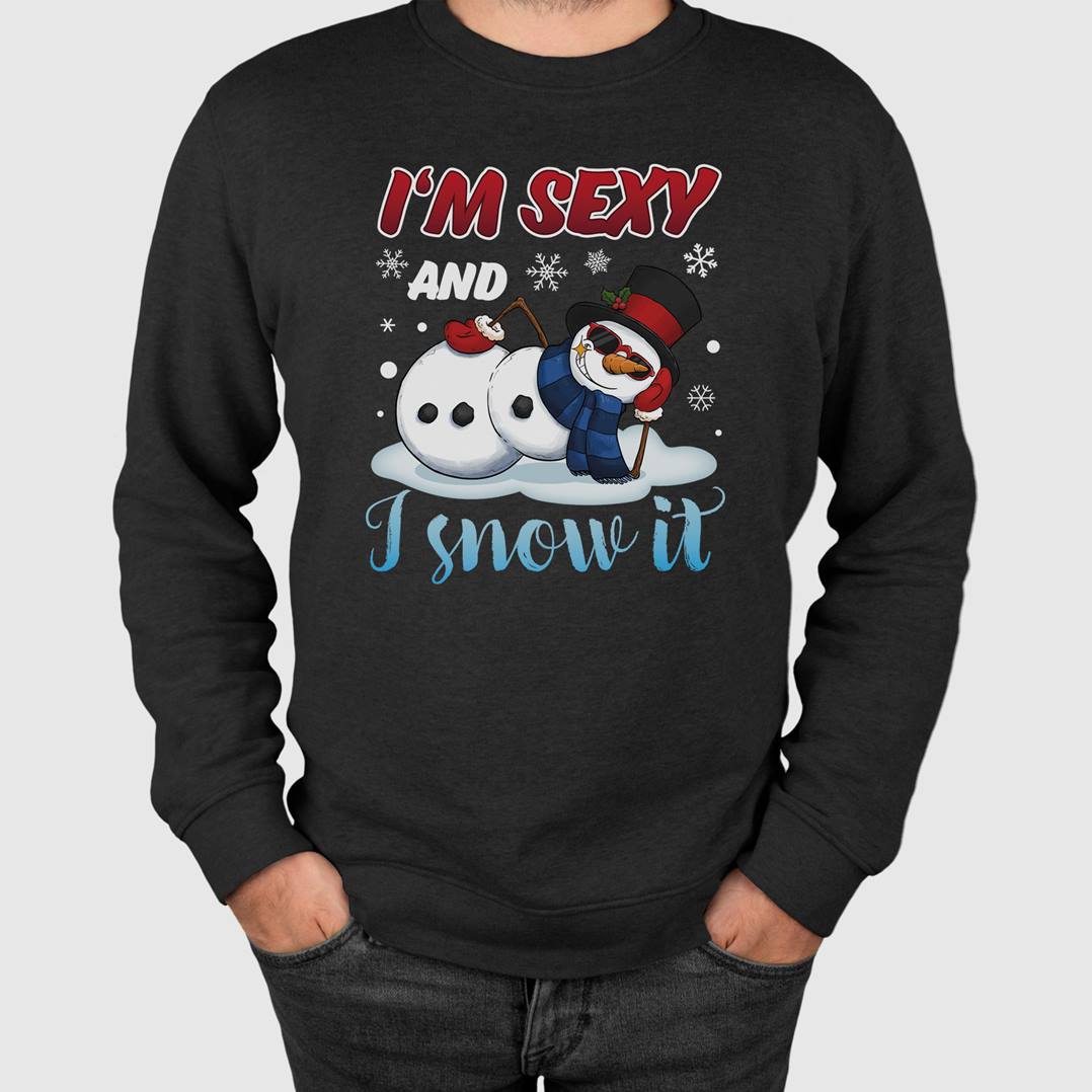 Weihnachtspullover - I'm sexy and I snow it (Schneemann)