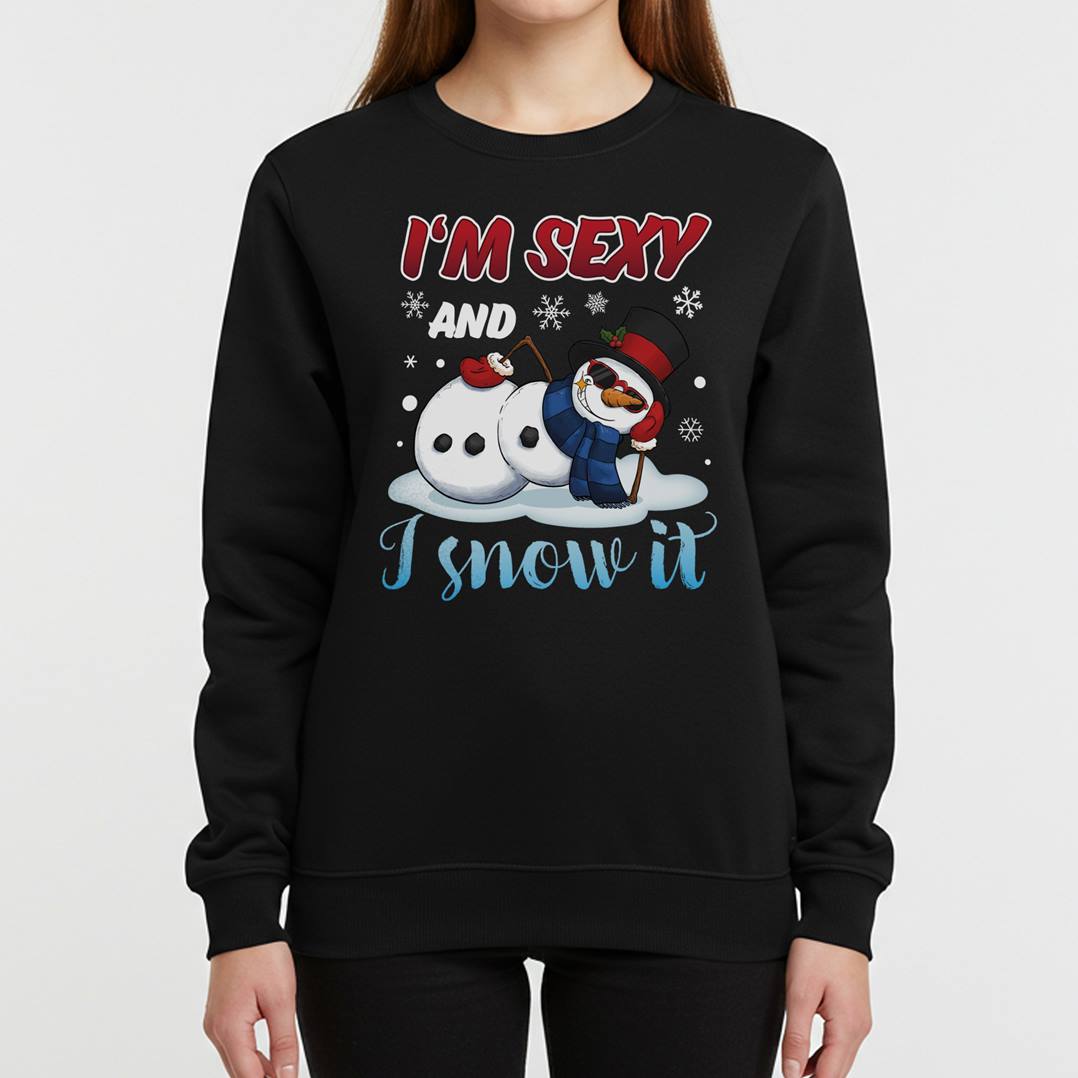 Weihnachtspullover - I'm sexy and I snow it (Schneemann)