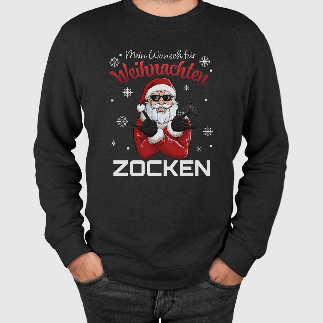 Weihnachtspullover - Mein Wunsch für Weihnachten: Zocken