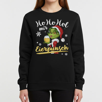 Weihnachtspullover - Miss Grinch - Ho Ho Hol mir Eierpunsch