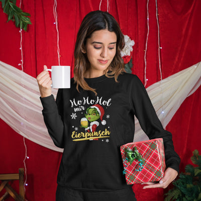Weihnachtspullover - Miss Grinch - Ho Ho Hol mir Eierpunsch