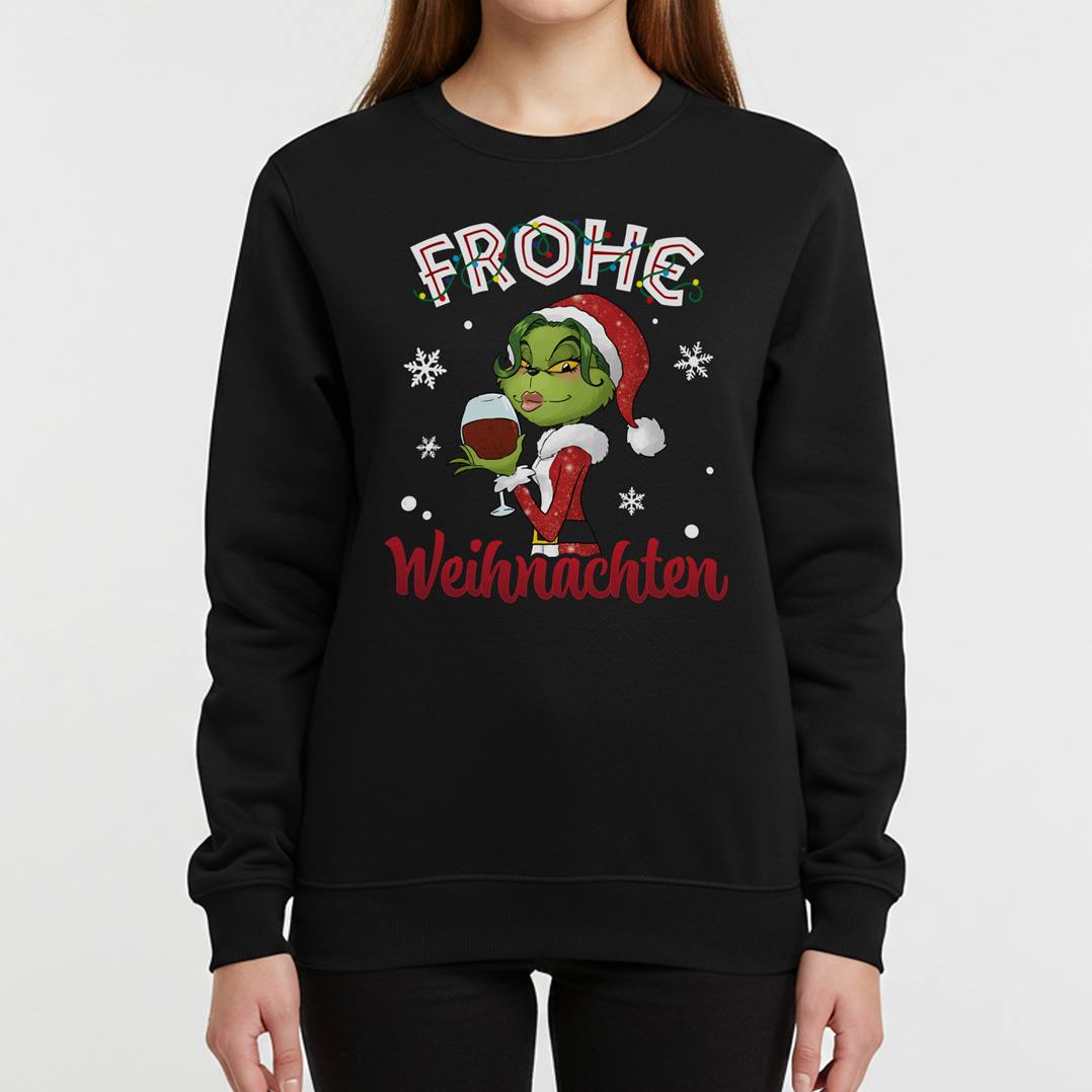 Weihnachtspullover - Miss Grinch - Frohe Weihnachten