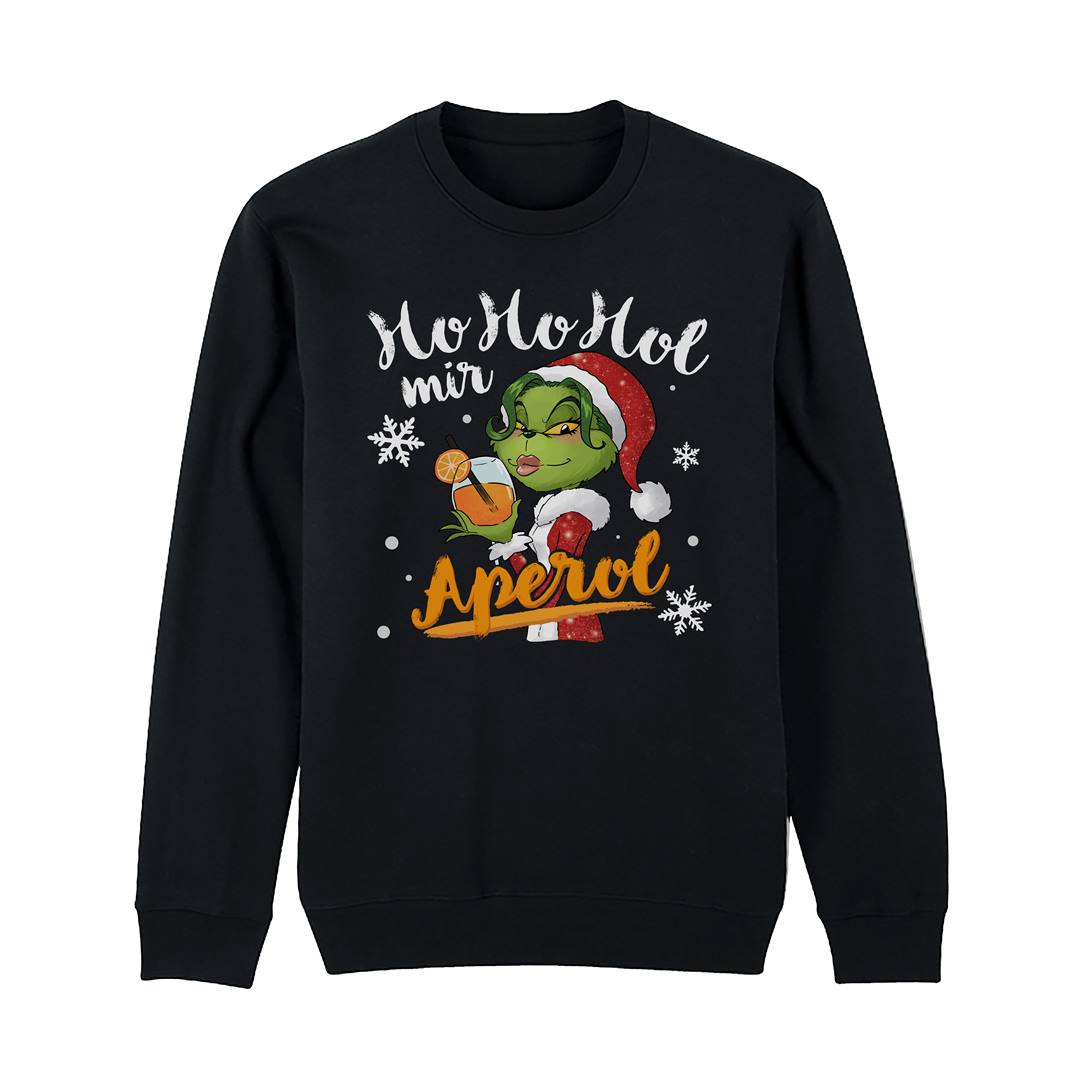 Weihnachtspullover - Miss Grinch - Ho Ho Hol mir Aperol