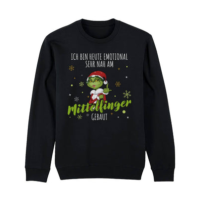 Weihnachtspullover - Miss Grinch - Ich bin heute emotional sehr nah am Mittelfinger gebaut