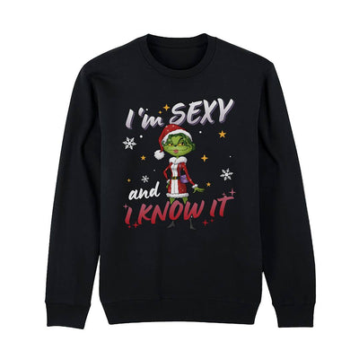 Weihnachtspullover - Miss Grinch - I'm sexy and I know it