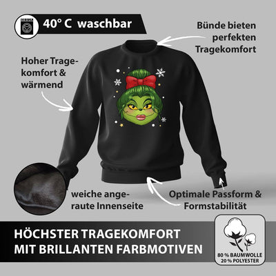Weihnachtspullover - Miss Grinch