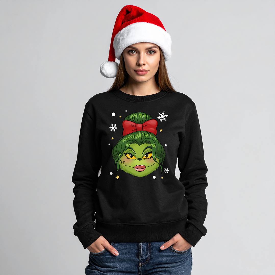 Weihnachtspullover - Miss Grinch