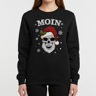 Weihnachtspullover - Moin (Totenkopf)