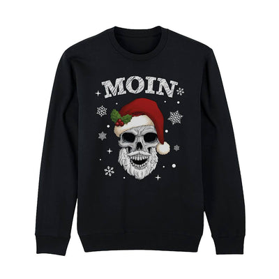 Weihnachtspullover - Moin (Totenkopf)