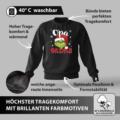 Weihnachtspullover - Opa Grinch