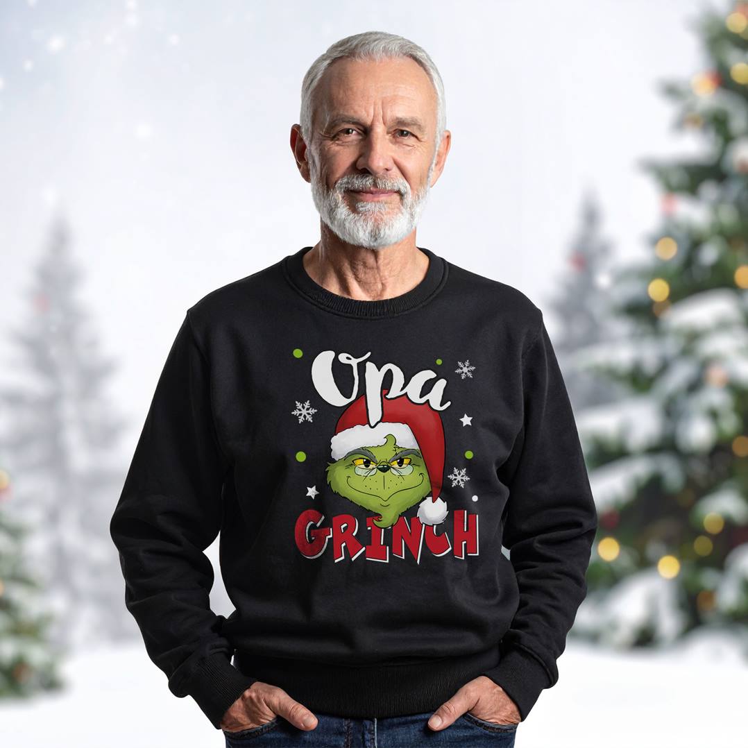 Weihnachtspullover - Opa Grinch