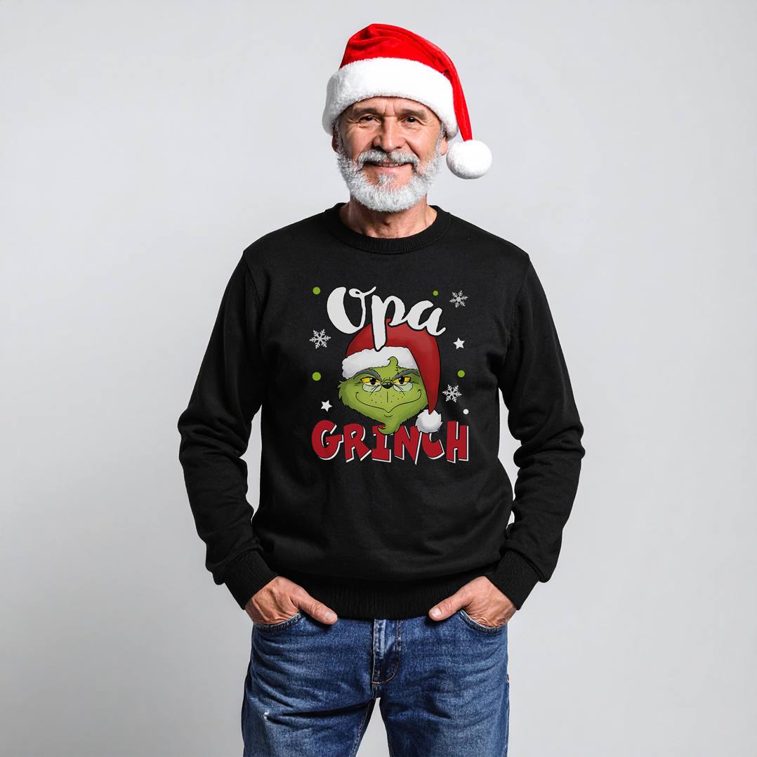 Weihnachtspullover - Opa Grinch