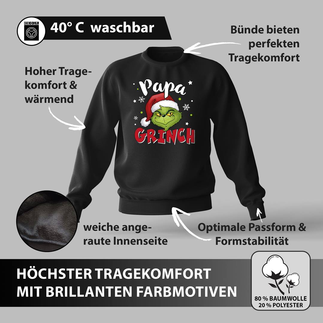 Weihnachtspullover - Papa Grinch