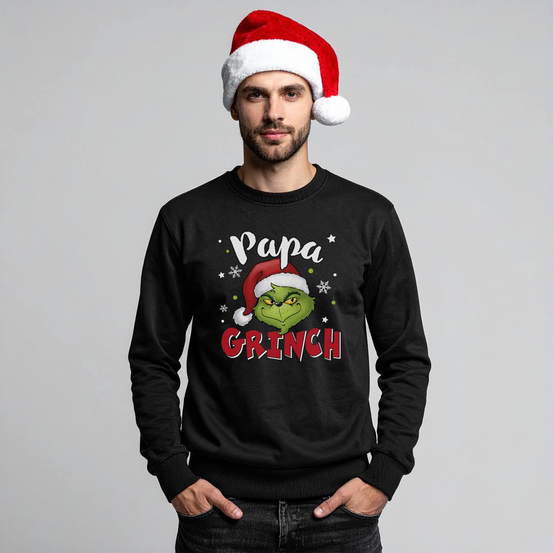 Weihnachtspullover - Papa Grinch