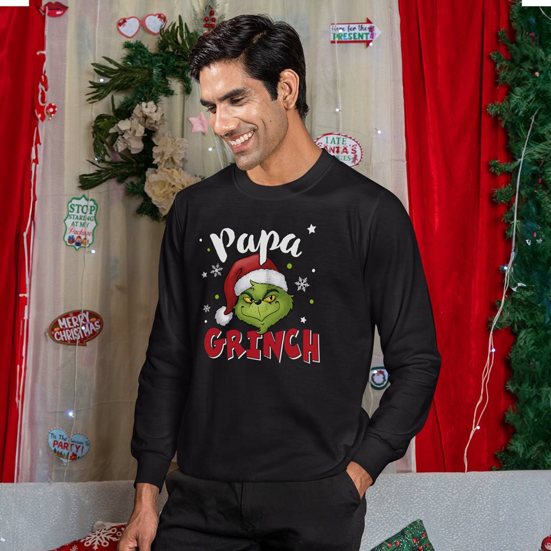 Weihnachtspullover - Papa Grinch