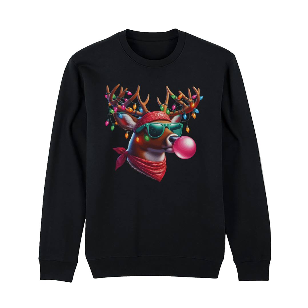 Weihnachtspullover - Party Elch Bubble