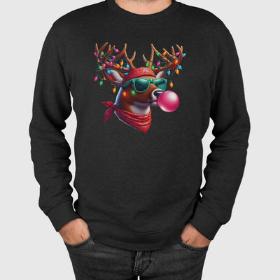 Weihnachtspullover - Party Elch Bubble