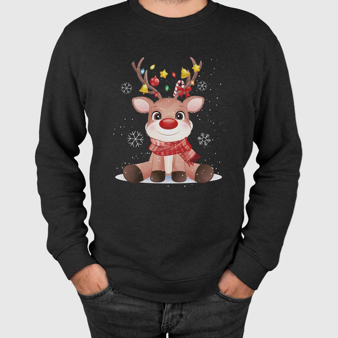Weihnachtspullover - Rentier