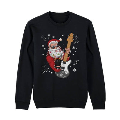 Weihnachtspullover - Rocker-Weihnachtsmann