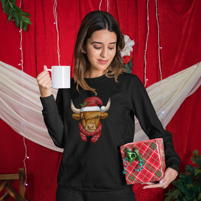 Weihnachtspullover - Schottisches Hochlandrind (Weihnachten)