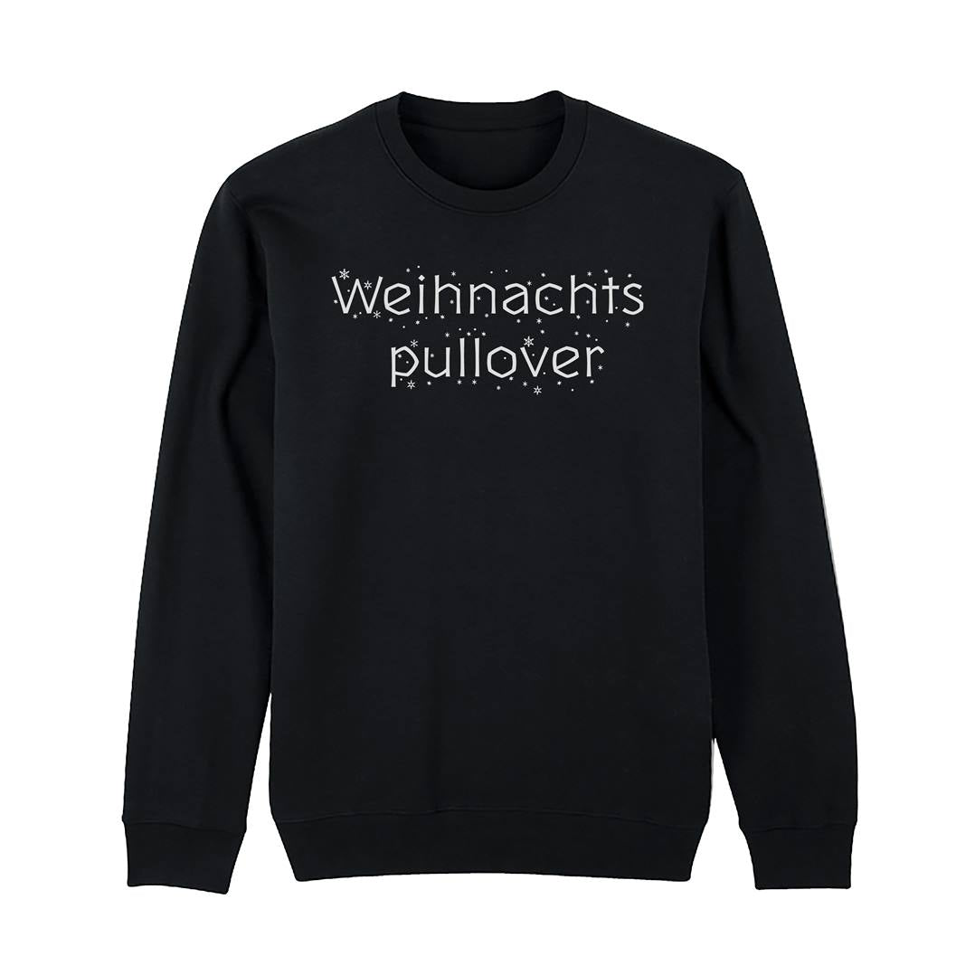 Weihnachtspullover - Schriftzug & Schneeflocken