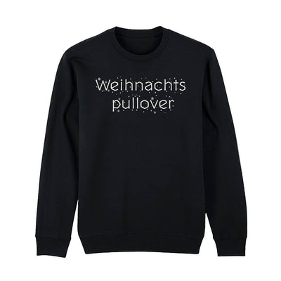 Weihnachtspullover - Schriftzug & Schneeflocken