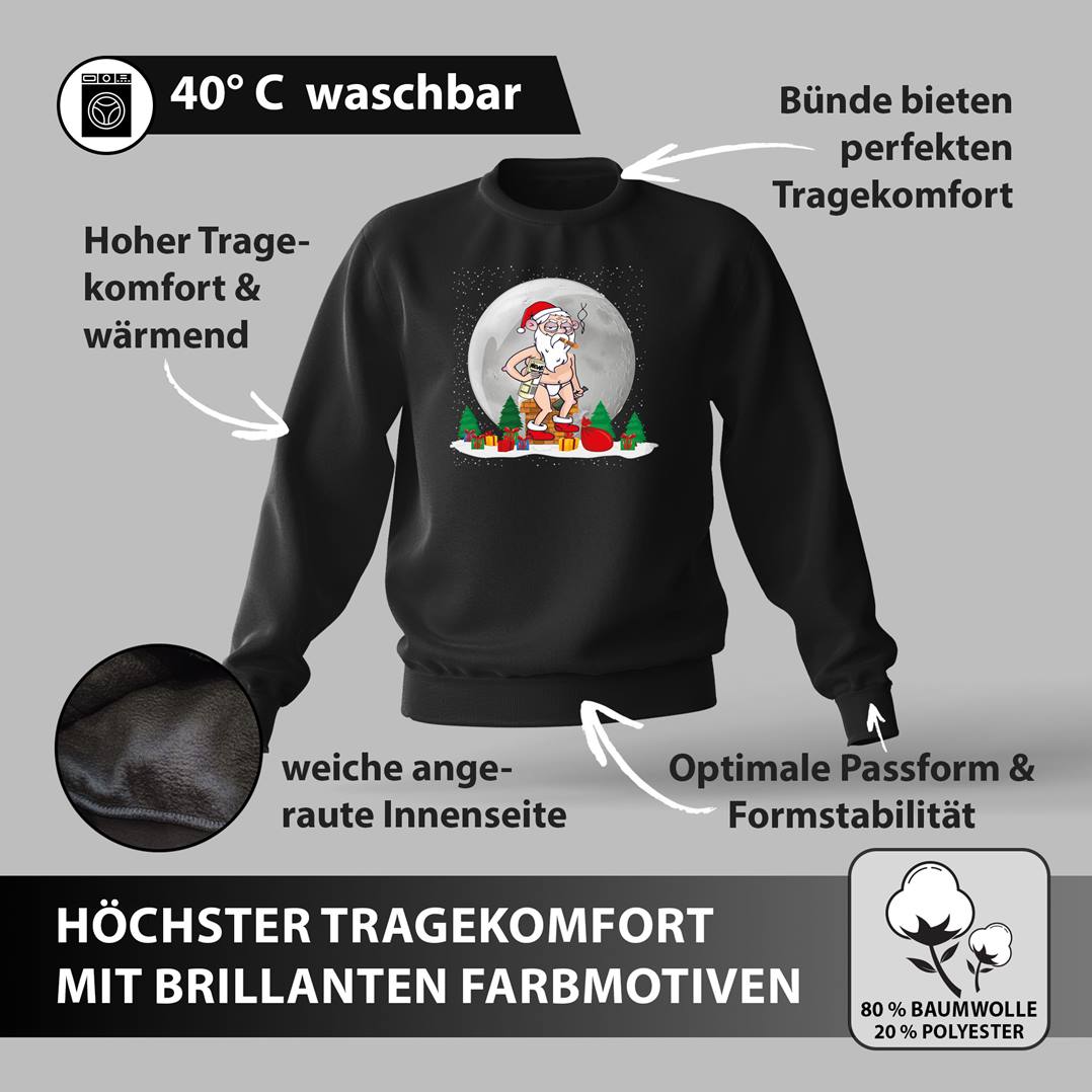 Weihnachtspullover - Ugly Weihnachtsmann