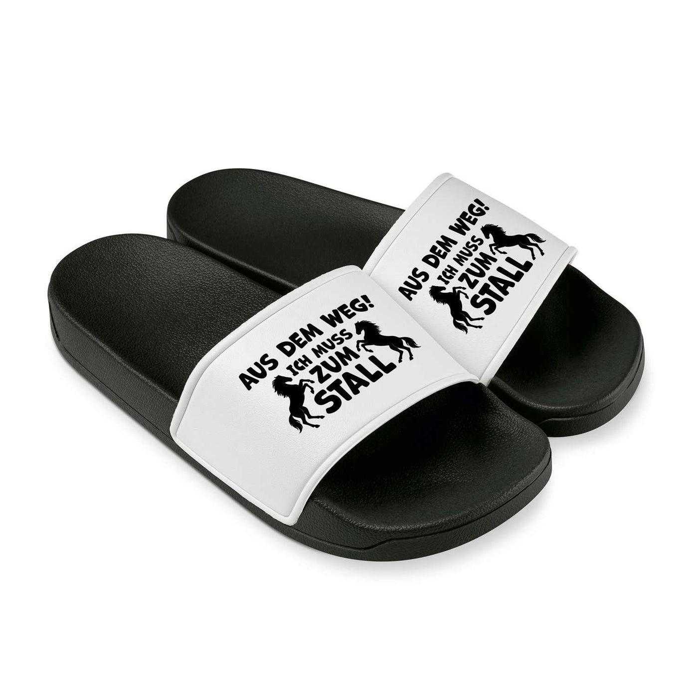 Badeschuhe - Aus dem Weg! Ich muss zum Stall