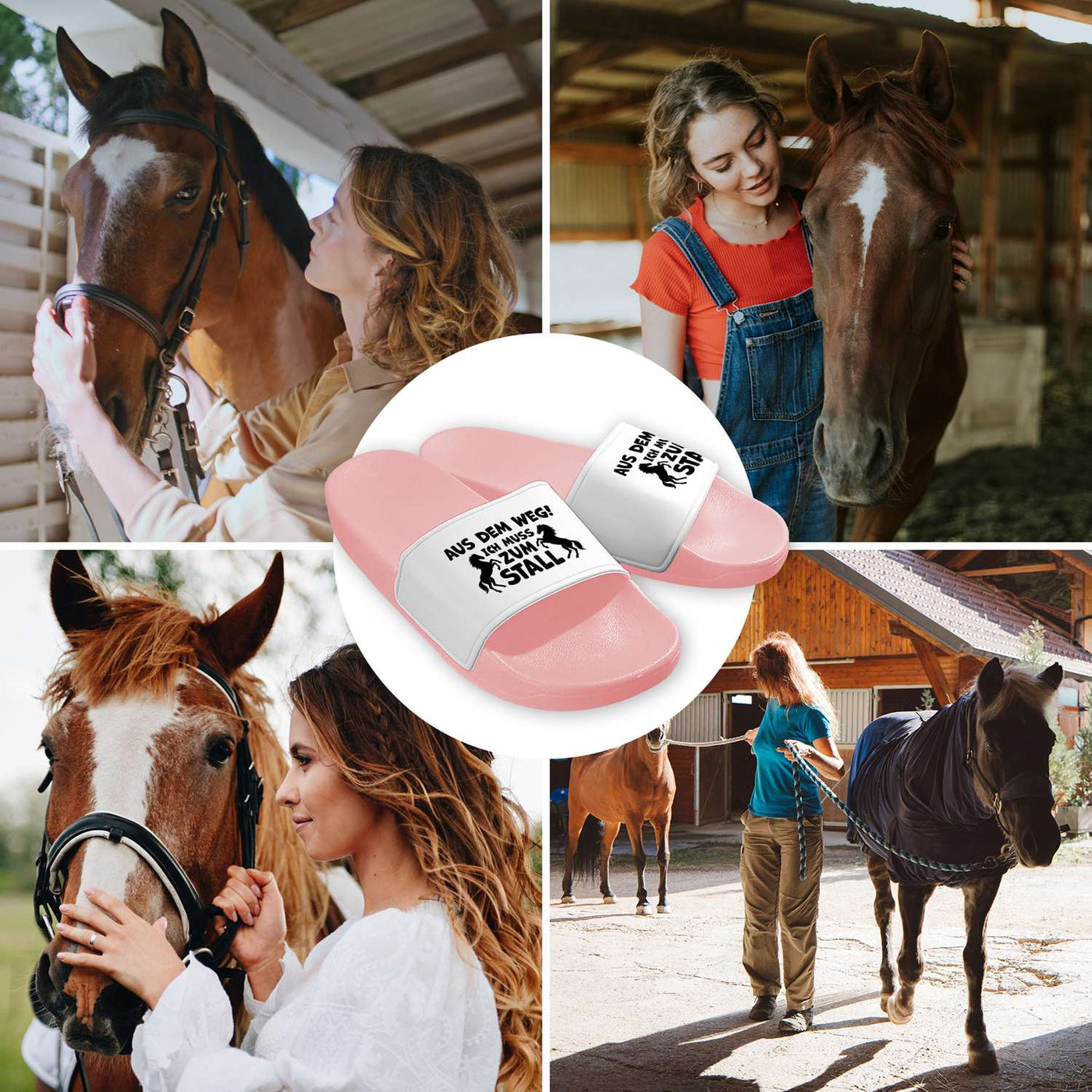 Badeschuhe - Aus dem Weg! Ich muss zum Stall