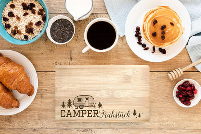 Frühstücksbrettchen - Camper-Frühstück