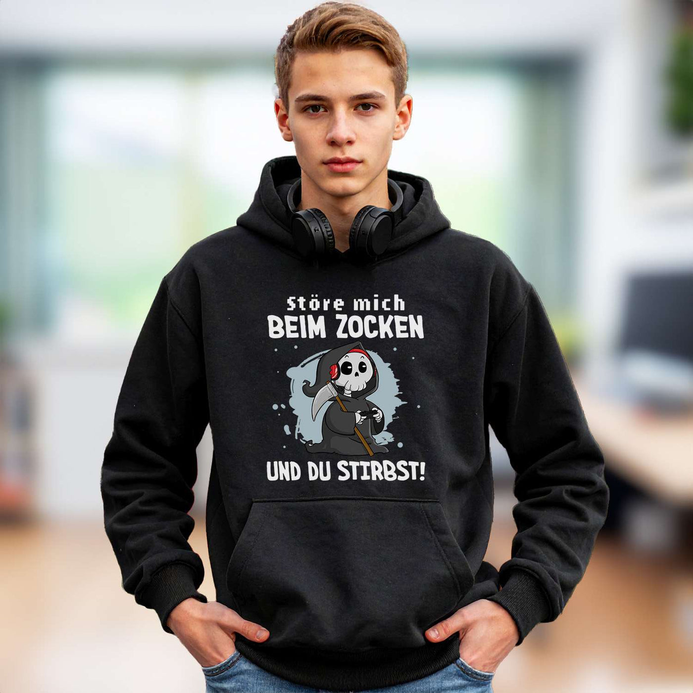 Sensebald Hoodie - Störe mich beim Zocken und Du stirbst!