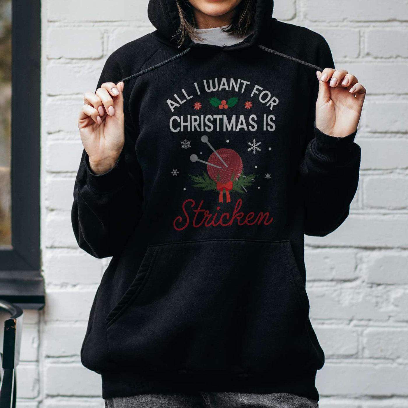 Hoodie - All I want for Christmas is Stricken
