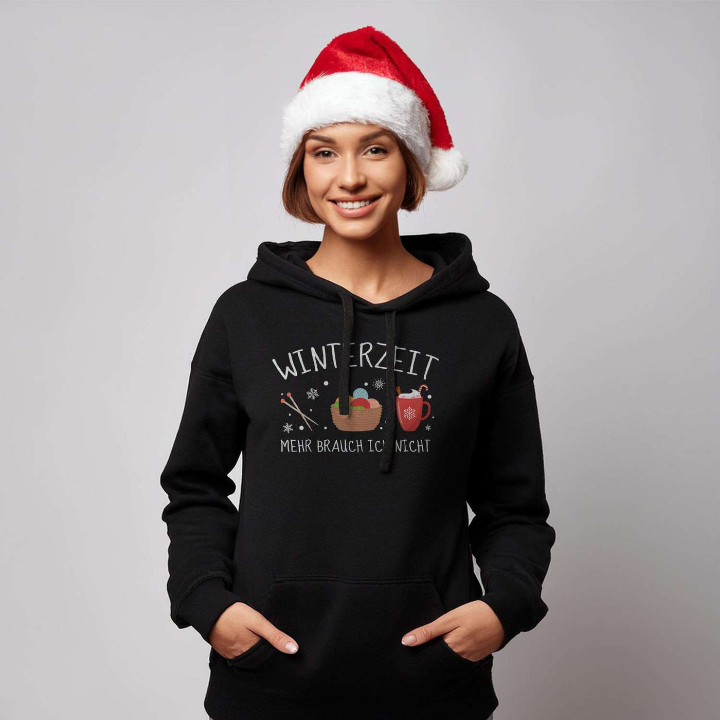 Hoodie - Winterzeit! Mehr brauch ich nicht (stricken)