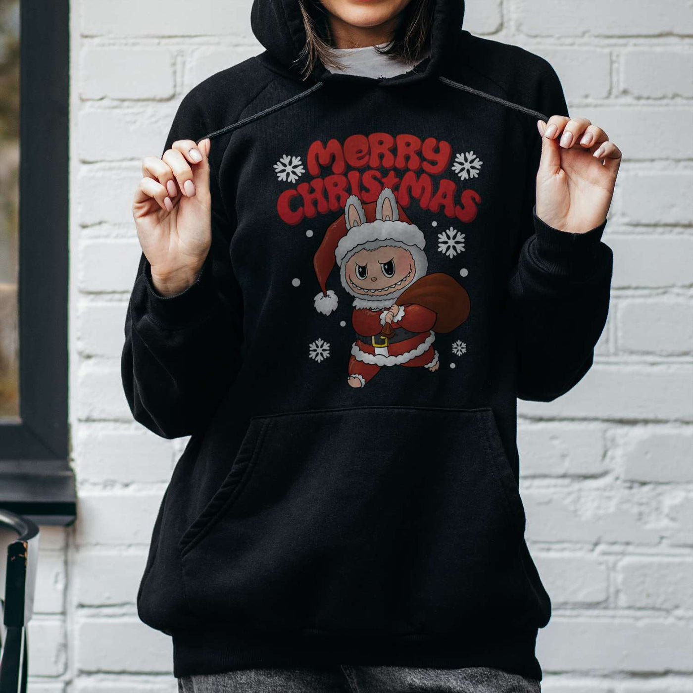 Hoodie - Grinsemonster - Merry Christmas