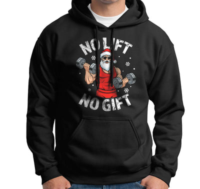 Hoodie - Gym-Weihnachtsmann - No Lift No Gift