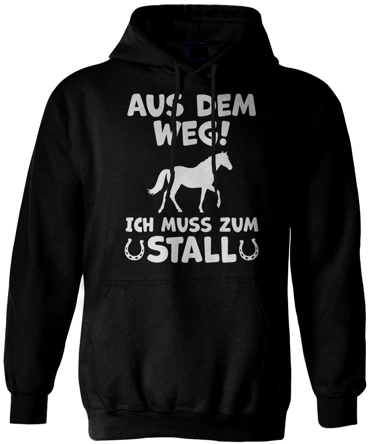 Hoodie - Aus dem Weg! Ich muss zum Stall