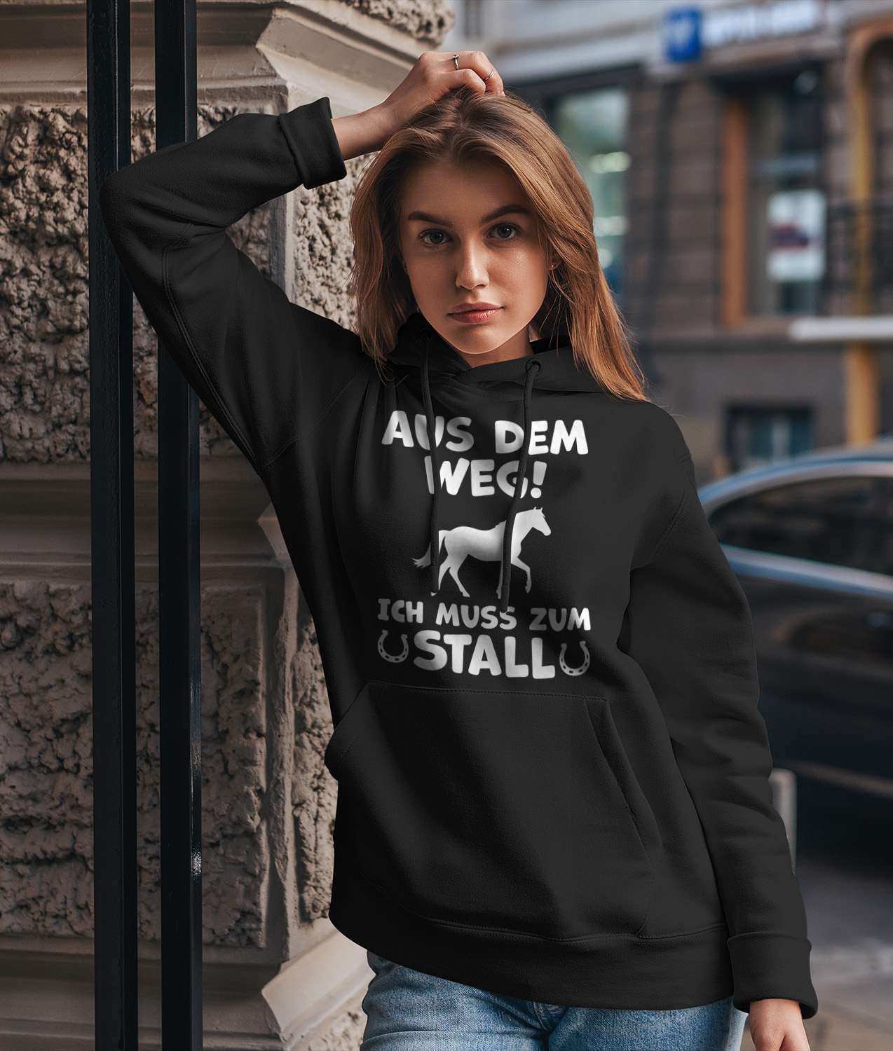 Hoodie - Aus dem Weg! Ich muss zum Stall