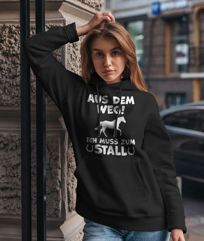 Hoodie - Aus dem Weg! Ich muss zum Stall