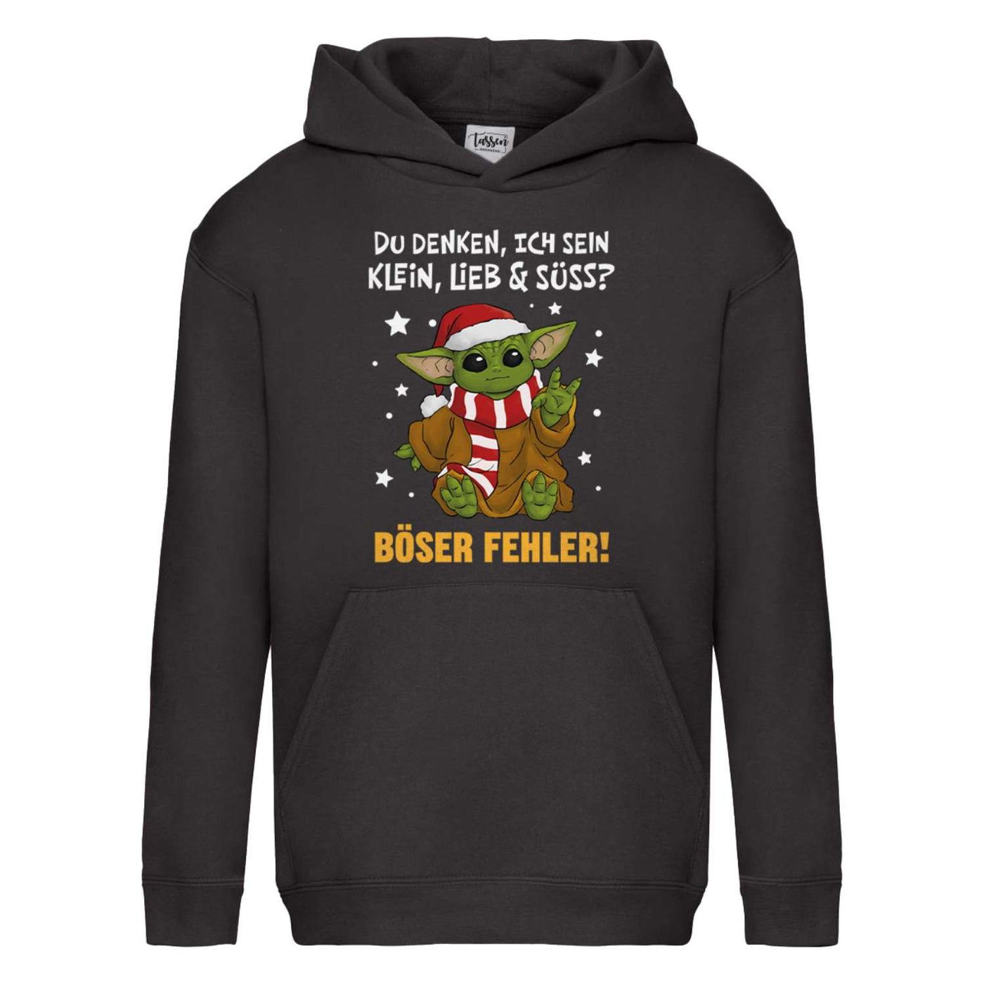 Hoodie Kinder - Baby Yoda - Du denken, ich sein klein, lieb & süß? Böser Fehler!