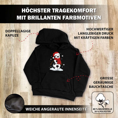 Hoodie Kinder - Fußball-Schneemann