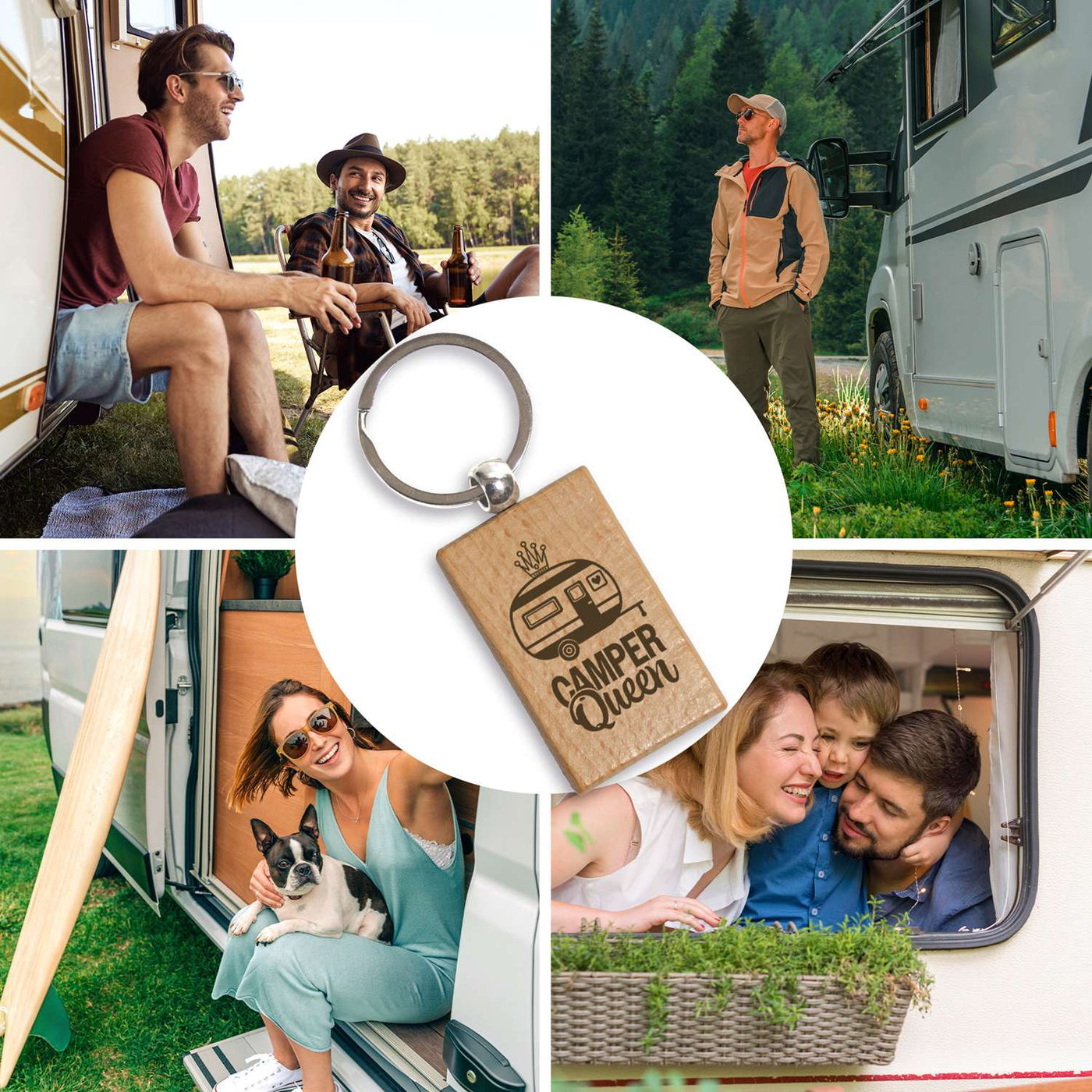 Schlüsselanhänger - Camper Queen