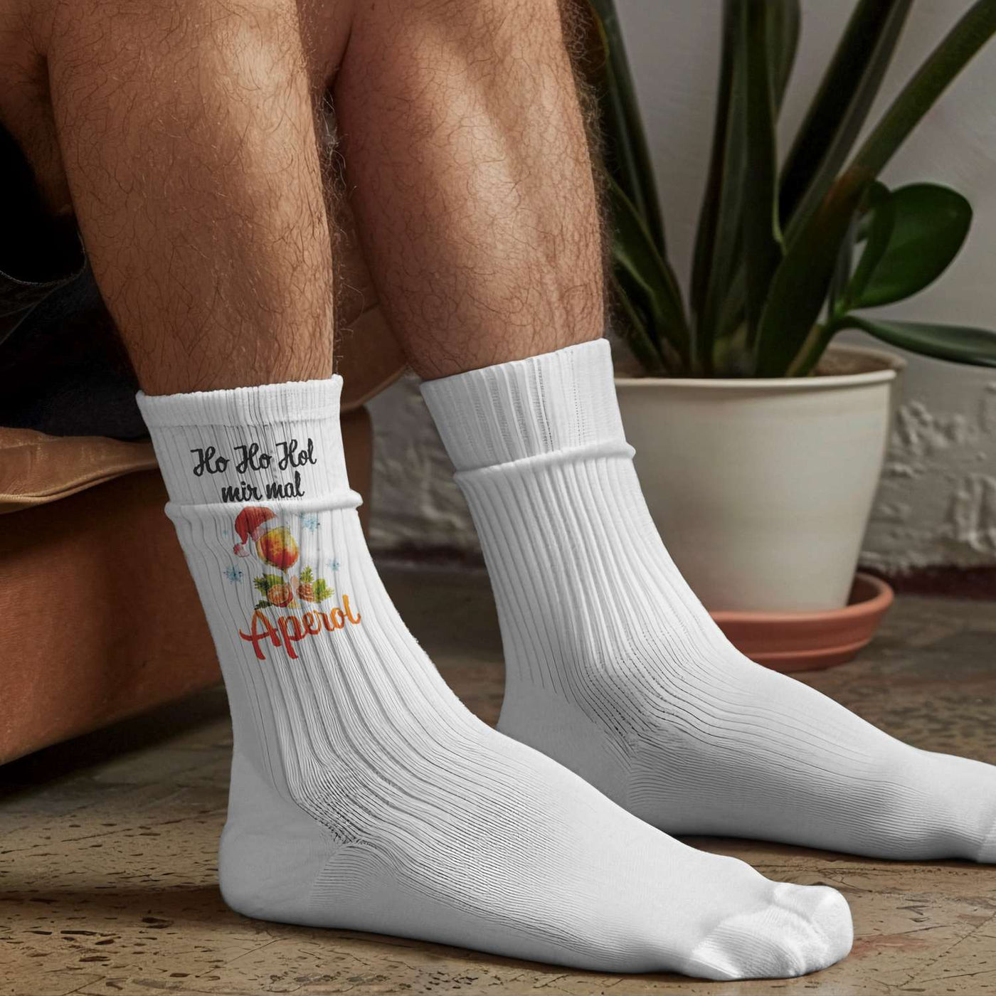 Socken - Ho Ho Hol mir Aperol (Aperol Glas)